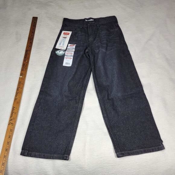 Wrangler Jeans Boys Regular Black Sz 8 Regular Denim Pants Kids School Lot of 2 - Picture 8 of 16